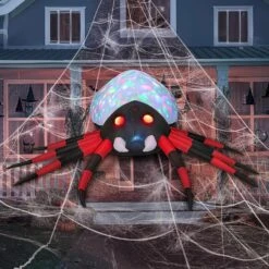 Joiedomi 12ft Long LEDs Halloween Inflatable Spider