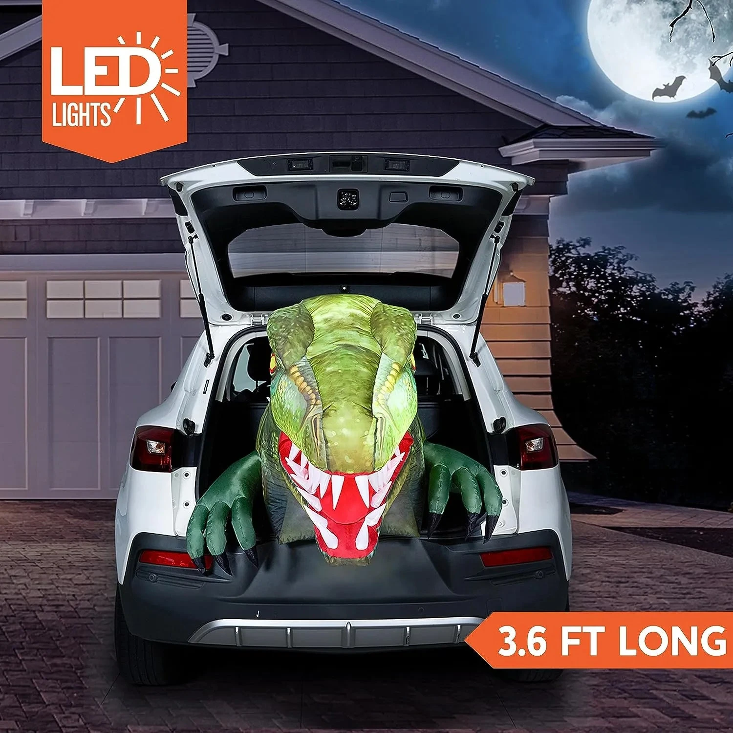 3.6ft Dinosaur Trunk Or Treat Halloween Inflatable 6 3.6ft Dinosaur Trunk Or Treat Halloween Inflatable - Image 4
