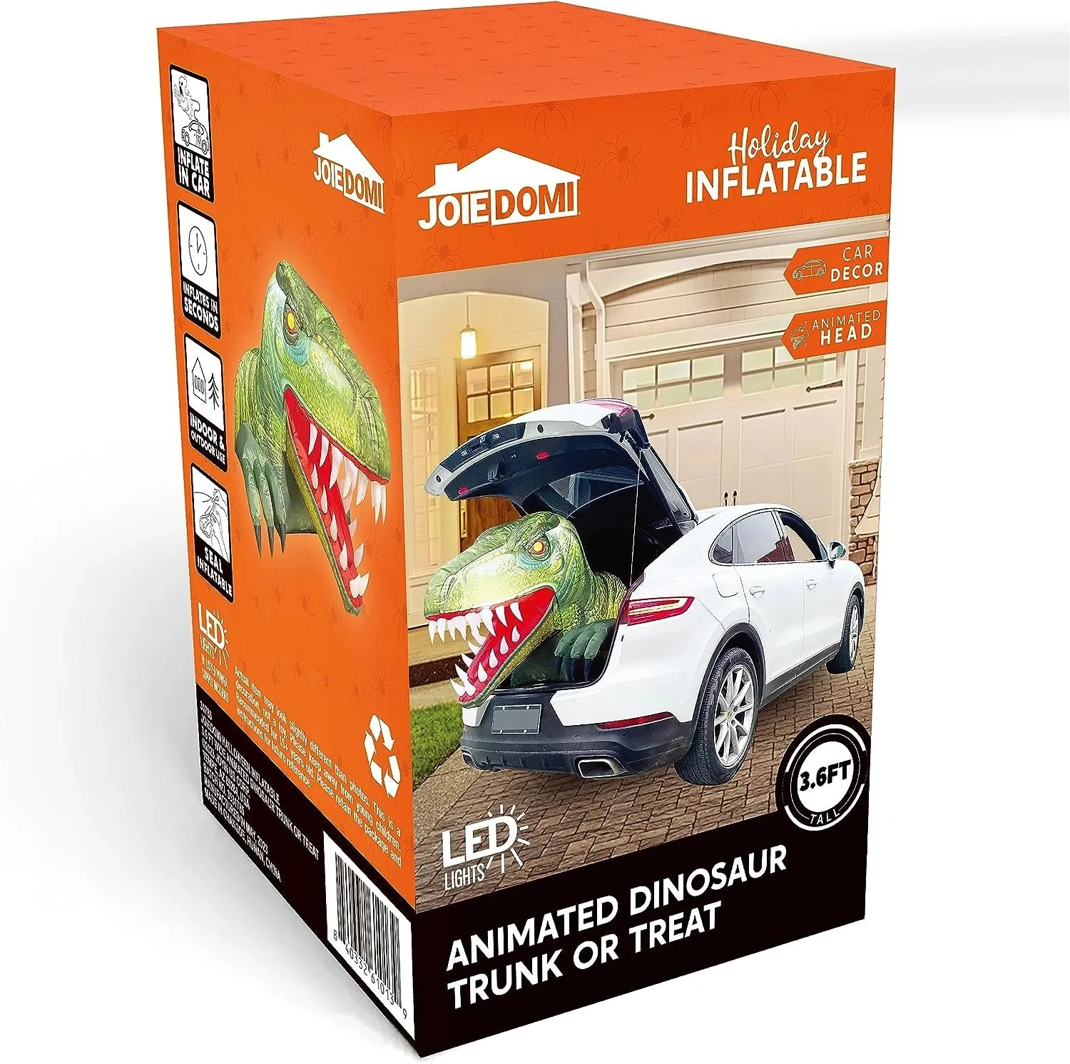 3.6ft Dinosaur Trunk Or Treat Halloween Inflatable 10 3.6ft Dinosaur Trunk Or Treat Halloween Inflatable - Image 8