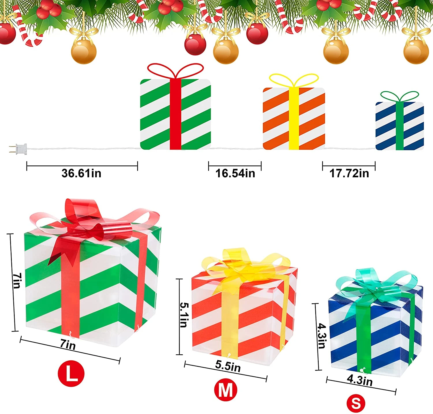 Christmas Lighted Boxes - Image 7