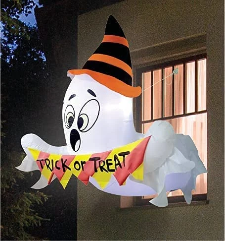 5ft Halloween Trick Or Treat Ghost Broke Out From Window 11 5ft Halloween Trick Or Treat Ghost Broke Out From Window - Image 9