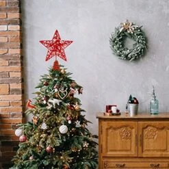 Glitter Red Star Tree Topper 16 Glitter Red Star Tree Topper -Halloween Decorations Store 51oX48g rlL. AC