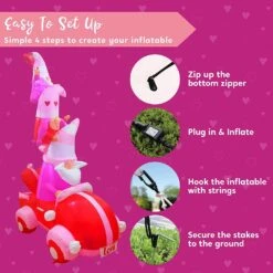 6 FT Tall Inflatable Stacking Gnomes With LED Lights -Halloween Decorations Store 6 ft Tall Stacking Gnomes 1 result