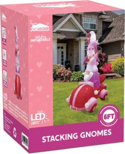 6 FT Tall Inflatable Stacking Gnomes With LED Lights -Halloween Decorations Store 6 ft Tall Stacking Gnomes 2 result
