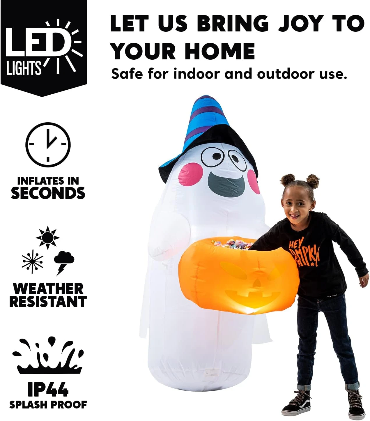 5ft Ghost With Candy Basket - Image 2