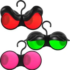 Flashing Peeping Eyes Lights 3 Pack - Red, Green, Purple