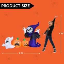 6ft Halloween Inflatable Ghost Grim Reaper -Halloween Decorations Store 61bBoIeACSL. AC SL1500