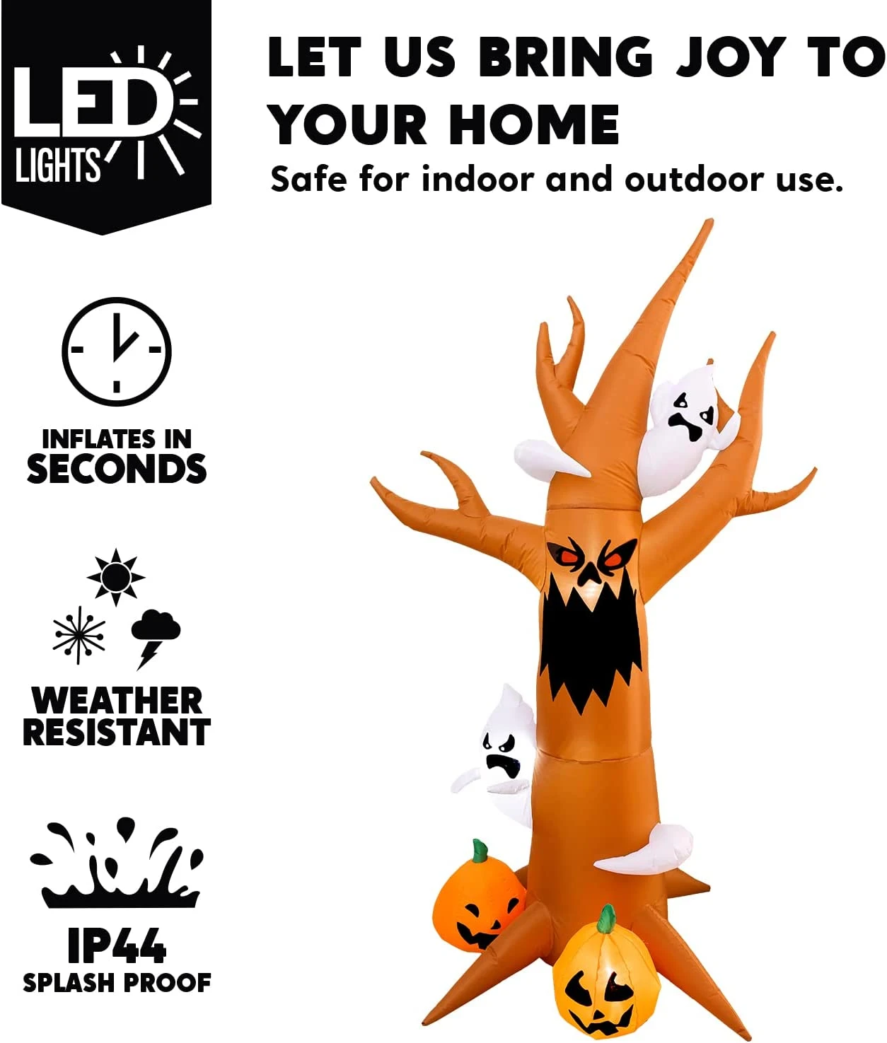 8 Ft. Haunted Scary Tree Halloween Inflatable - Image 3