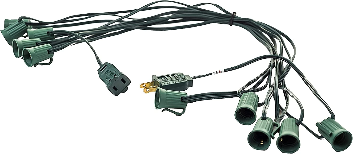 C9 Incandescent Green Wire Pathway Lights (Orange & Purple), 10 Pcs - Image 8