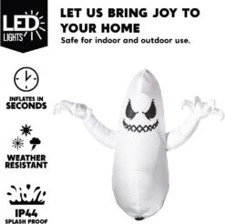 5ft Halloween Inflatable Hanging Boogie Ghost -Halloween Decorations Store 61jm8CLiTFL. AC SL1500
