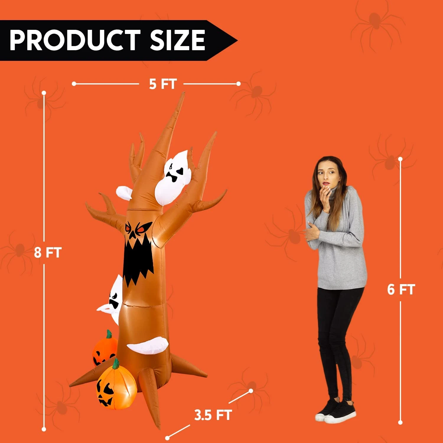 8 Ft. Haunted Scary Tree Halloween Inflatable - Image 5