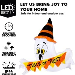 5ft Halloween Trick Or Treat Ghost Broke Out From Window 13 5ft Halloween Trick Or Treat Ghost Broke Out From Window -Halloween Decorations Store 61sOClEWZ L. AC SL1500