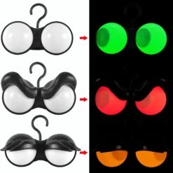 Flashing Peeping Eyes Lights 3 Pack - Red, Green, Orange -Halloween Decorations Store 61v0VHO14nL. AC SL1500