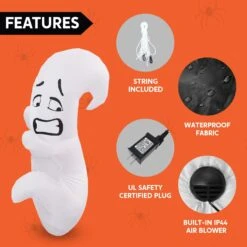 4 Ft Tall Scared Cute Ghost Hugging Tree Halloween Inflatable 15 4 Ft Tall Scared Cute Ghost Hugging Tree Halloween Inflatable -Halloween Decorations Store 61wzneuYr L. AC SL1500