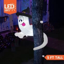 5ft Tall Twining Ghost Halloween Inflatable -Halloween Decorations Store 71 N PcI6OL. AC SL1500