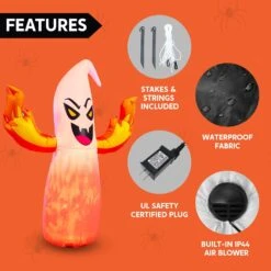 8ft Halloween Flaming Hand Ghost With Fire Light 15 8ft Halloween Flaming Hand Ghost With Fire Light -Halloween Decorations Store 712U 9l8qqL. AC SL1500
