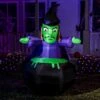 6ft Halloween Inflatable Witch In Cauldron