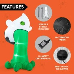 10 FT Tall Halloween Inflatable Throwing Up Ghost -Halloween Decorations Store 714Kh4PxcAL. AC SL1500