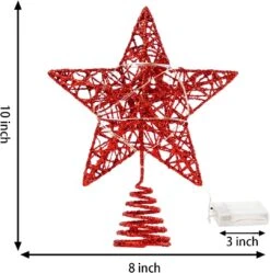 Glitter Red Star Tree Topper 13 Glitter Red Star Tree Topper -Halloween Decorations Store 714wT1GfIwL. AC SL1200