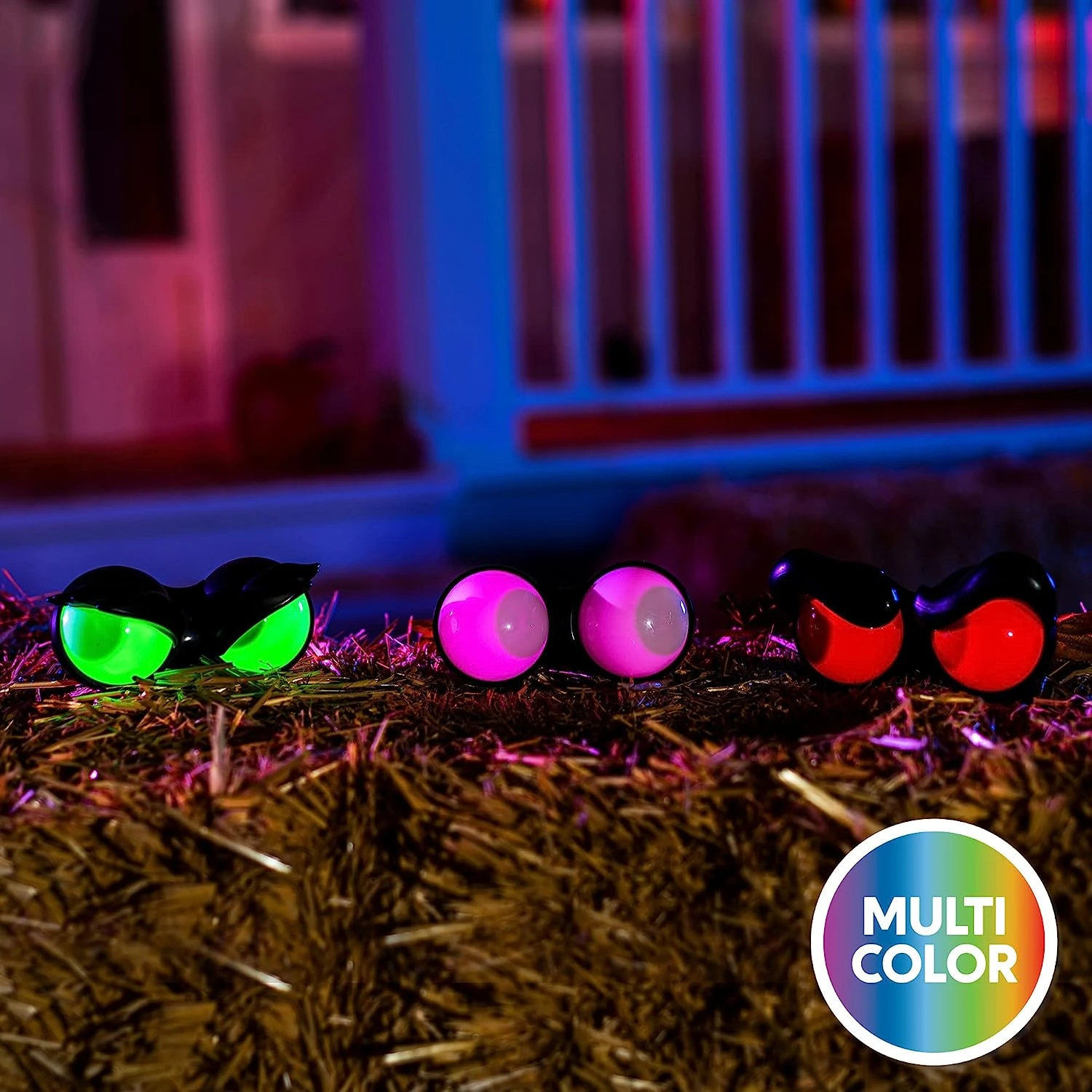 Flashing Peeping Eyes Lights 3 Pack - Red, Green, Purple - Image 5