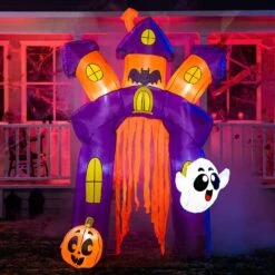 8.5 FT Tall Halloween Inflatable Twisted Castle Archway