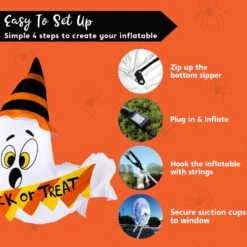 5ft Halloween Trick Or Treat Ghost Broke Out From Window 17 5ft Halloween Trick Or Treat Ghost Broke Out From Window -Halloween Decorations Store 718FOMTFXWL. AC SL1500