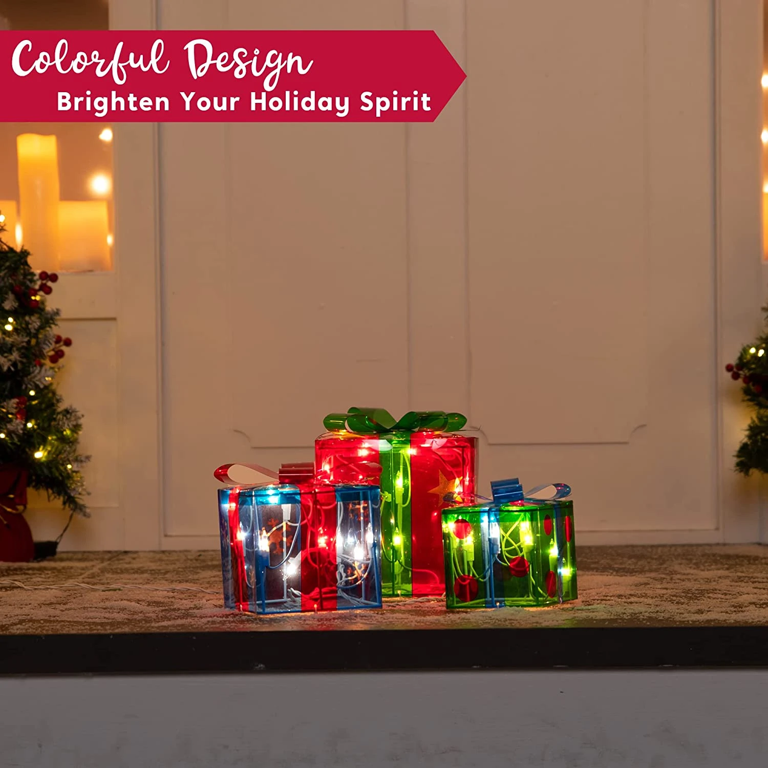 Christmas Light Boxes D?????¡ì??|cor Set Of 3 6 Christmas Light Boxes D?????¡ì??|cor Set Of 3 - Image 4