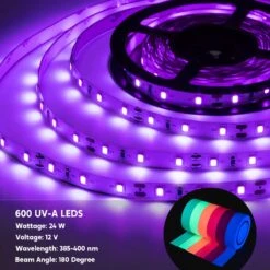 32.8ft LED Black Light Strip Kit With Blacklight Reactive UV Tape 12 32.8ft LED Black Light Strip Kit With Blacklight Reactive UV Tape -Halloween Decorations Store 71G UVrvJLL. AC SL1500