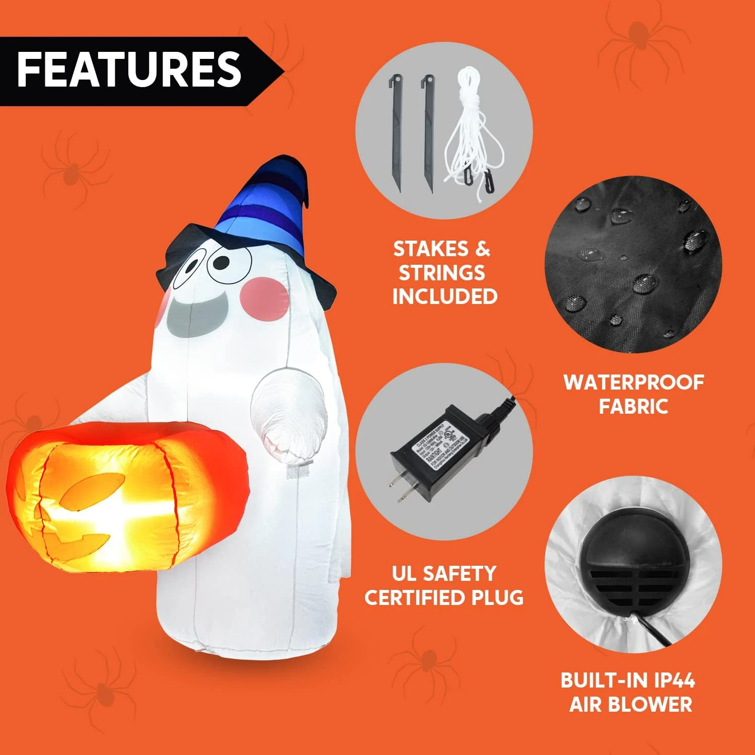 5ft Ghost With Candy Basket - Image 5