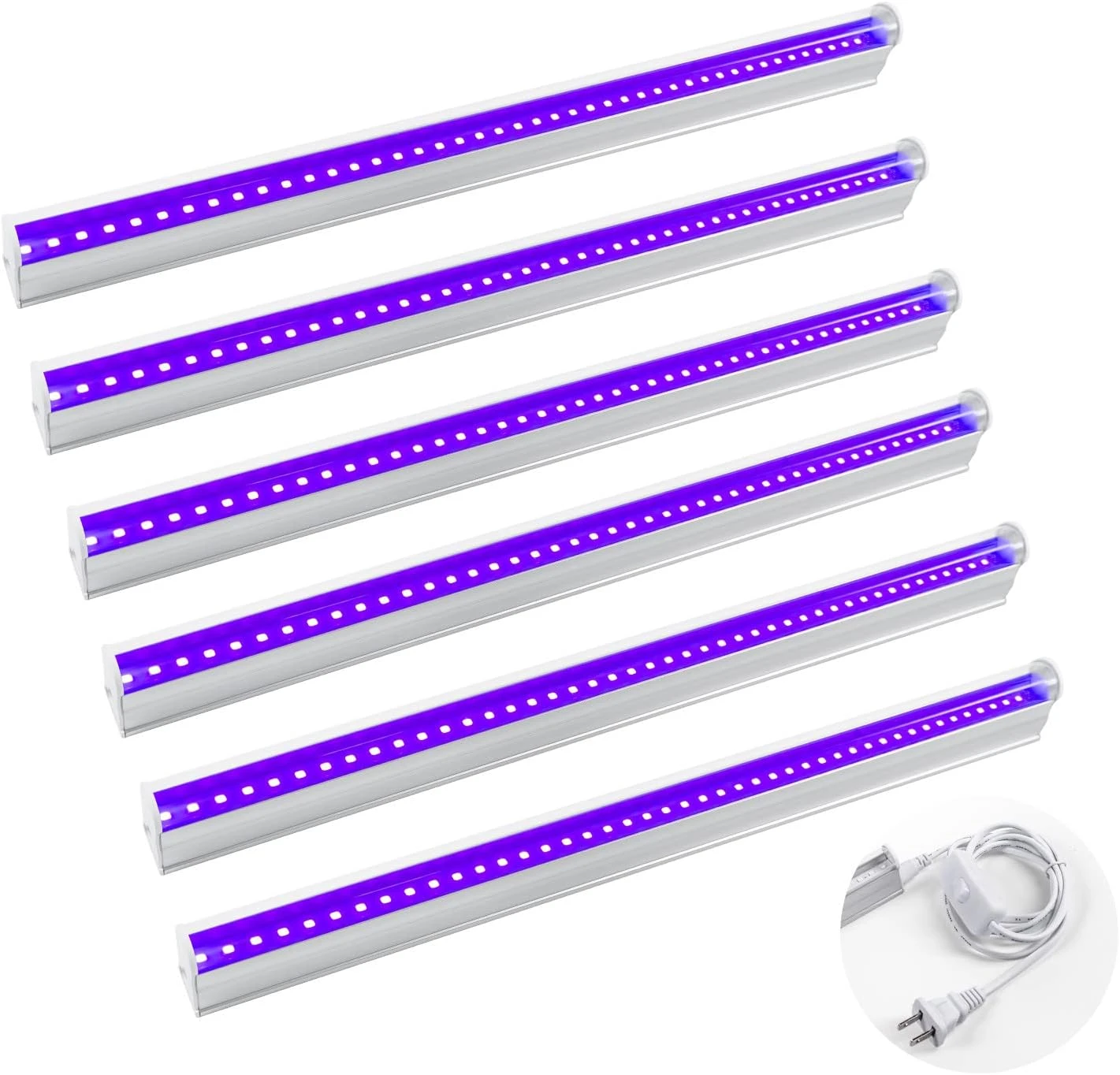 6Pcs 9W LED Black Light White Bar 1.3ft - Image 7