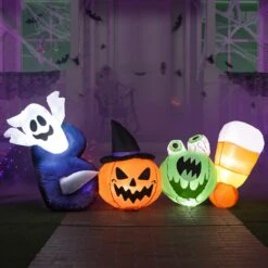 6ft Halloween Inflatable Boo Words