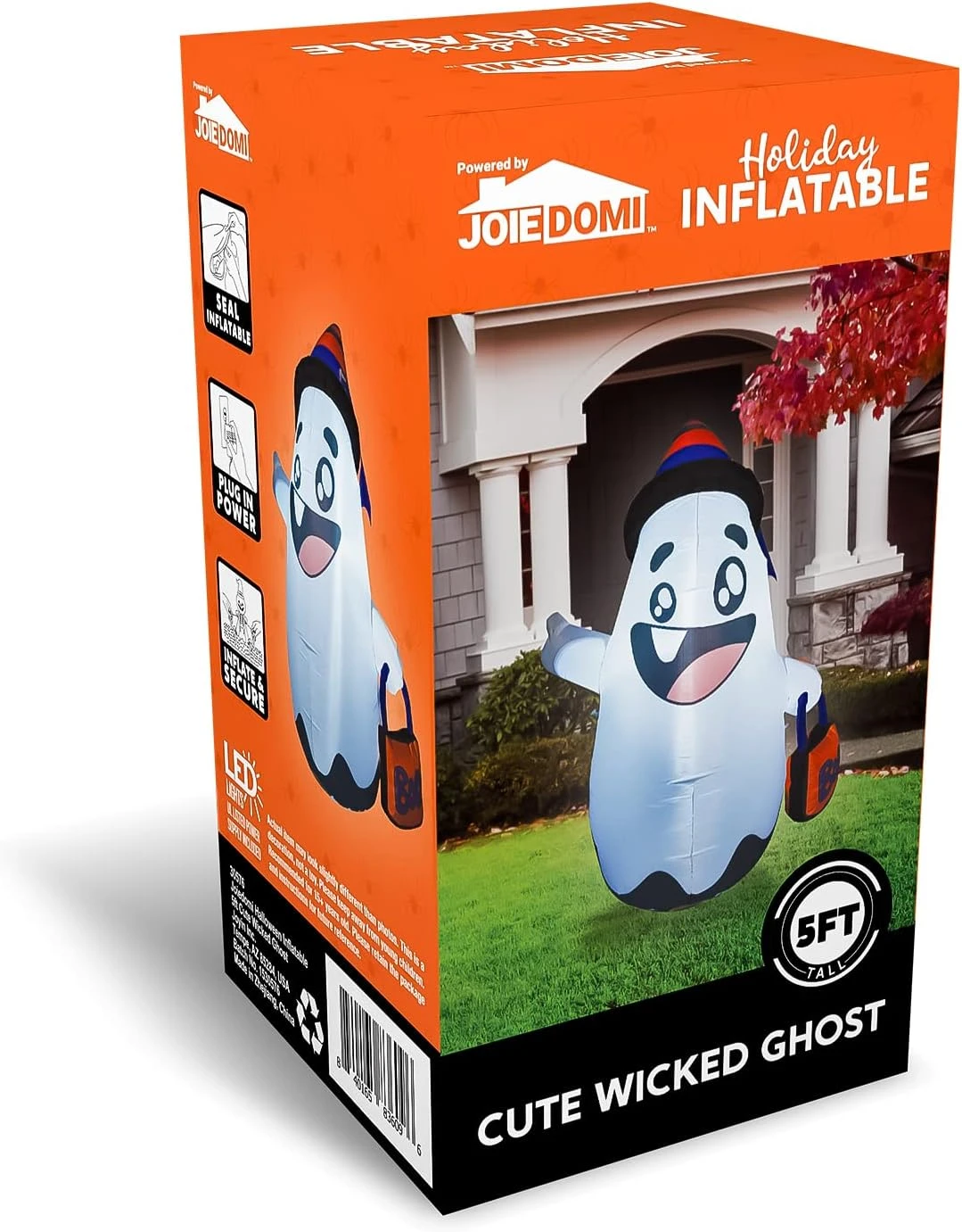 5 FT Halloween Inflatable Cute Wicked Ghost - Image 8
