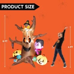 Large Scary Tree With Colorful Neon Light Mushrooms Inflatable (6 Ft) -Halloween Decorations Store 71c9nPJ3LQL. AC SL1500
