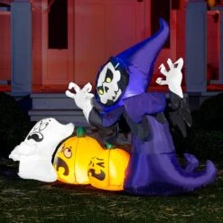 6ft Halloween Inflatable Ghost Grim Reaper -Halloween Decorations Store 71dz3JS8RYL. AC SL1500