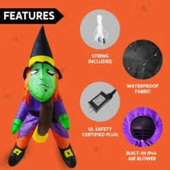 4ft Halloween Inflatable Witch Hanging On Branch 15 4ft Halloween Inflatable Witch Hanging On Branch -Halloween Decorations Store 71eftvSEJcL. AC SL1500