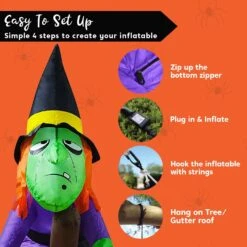 4ft Halloween Inflatable Witch Hanging On Branch 16 4ft Halloween Inflatable Witch Hanging On Branch -Halloween Decorations Store 71f0MO 0PYL. AC SL1500