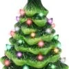 7in Ceramic Christmas Tree With Candy Cane