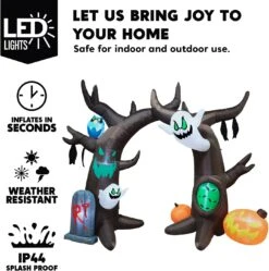 Jumbo Scary Tree Archway Inflatable (8 Ft) -Halloween Decorations Store 71jfr AS1rL. AC SL1500
