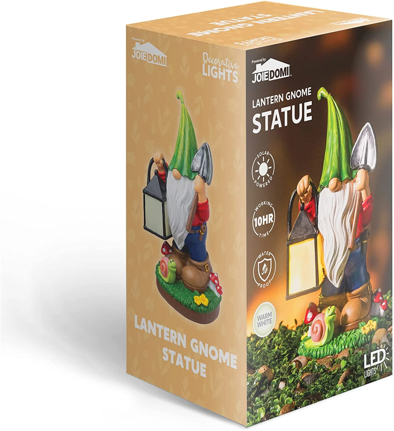 Gnome Statue With Solar LED Lights, Hanging Lantern - Image 7