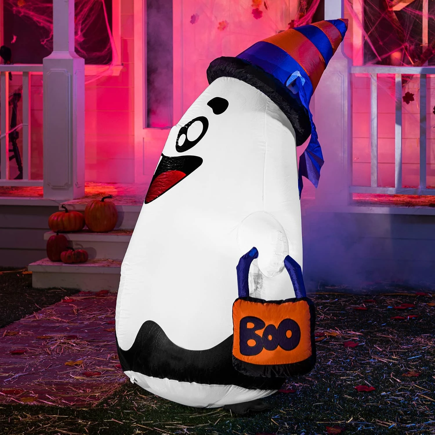 5 FT Halloween Inflatable Cute Wicked Ghost - Image 4