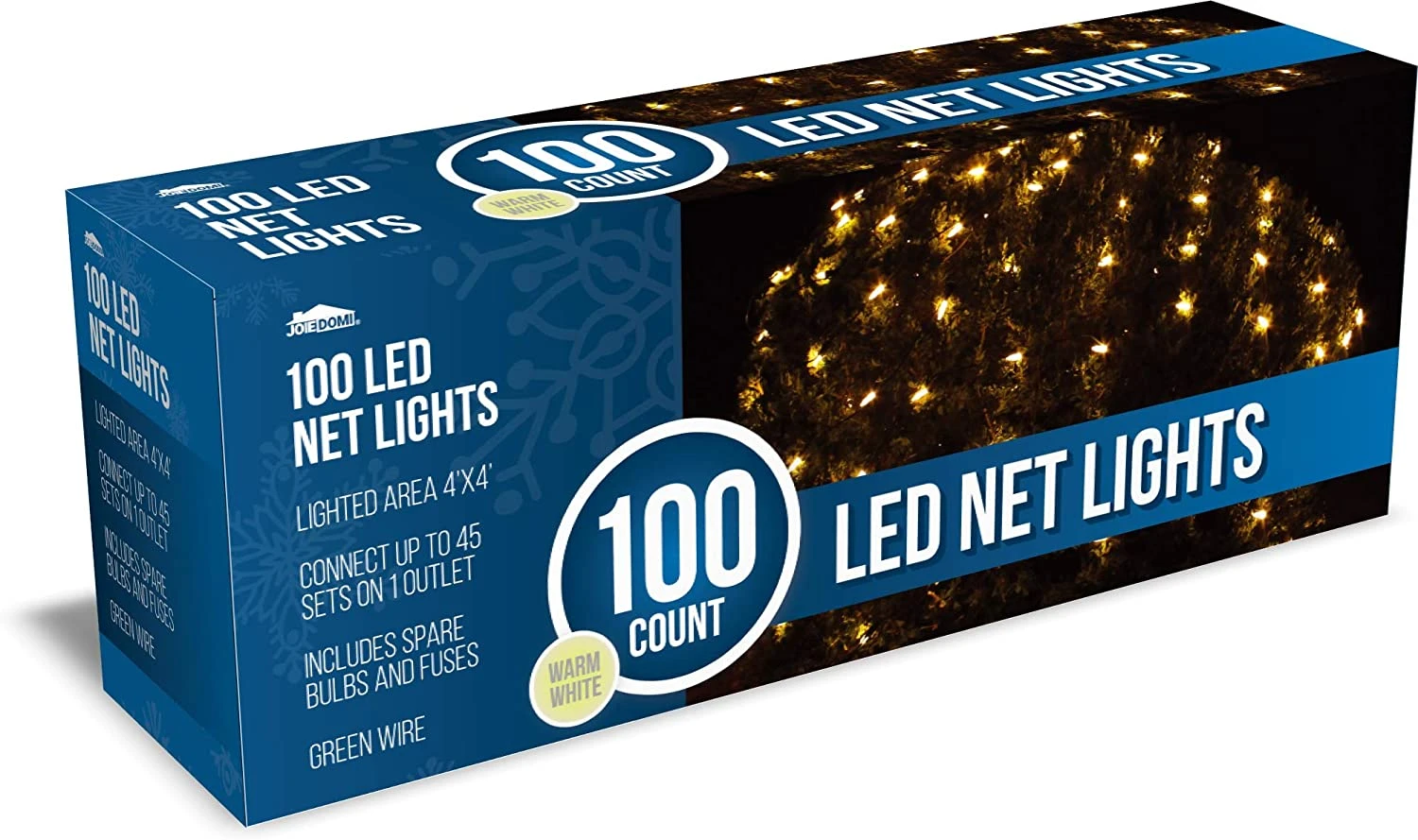 100 LED Christmas Net Lights, Warm White - Image 5