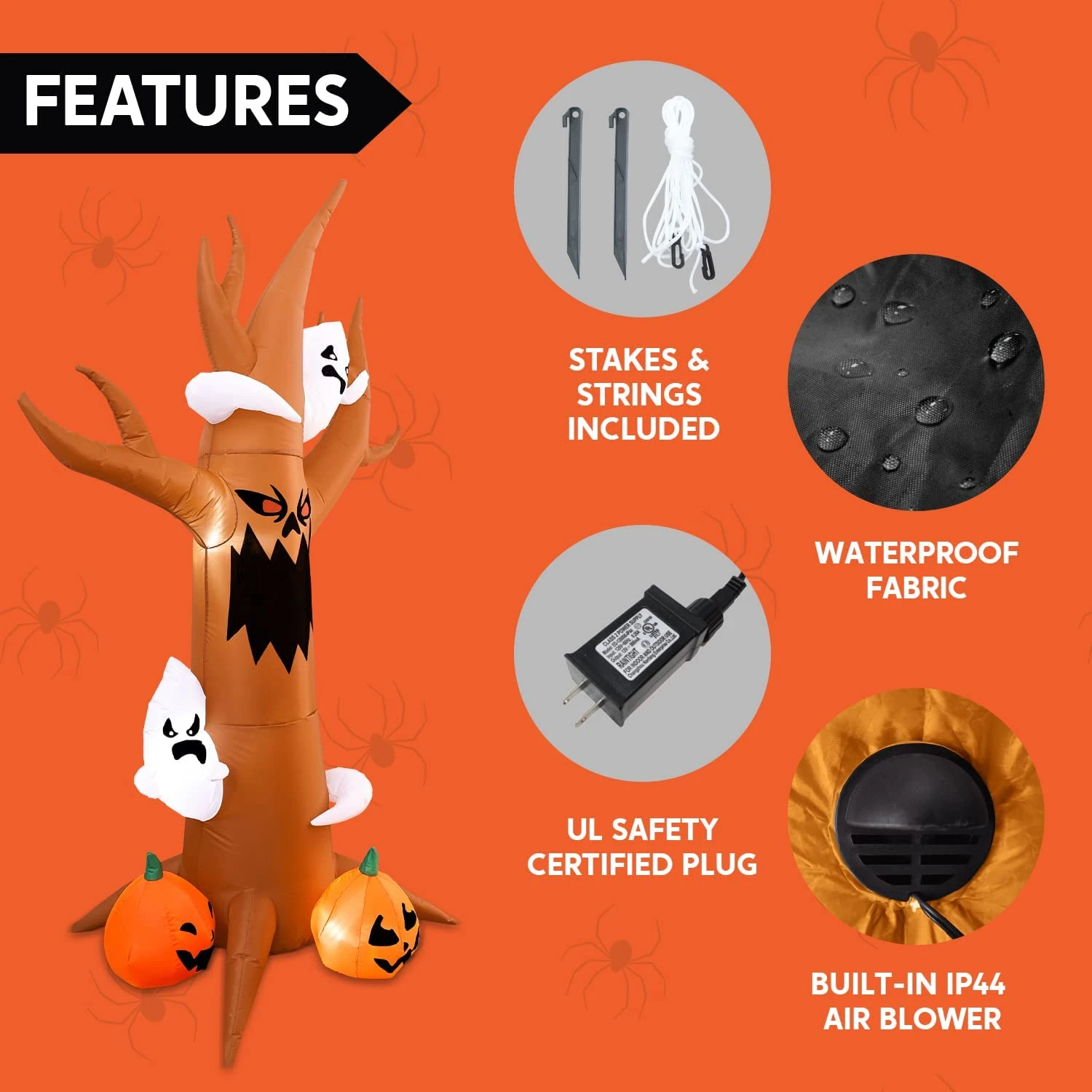 8 Ft. Haunted Scary Tree Halloween Inflatable - Image 6