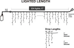 224 LED Christmas Lights Icicle Lights, Pure White -Halloween Decorations Store 71tRraEQvZL. AC SL1500 2c086507 92a7 40d7 8127 0b40f869a4d6