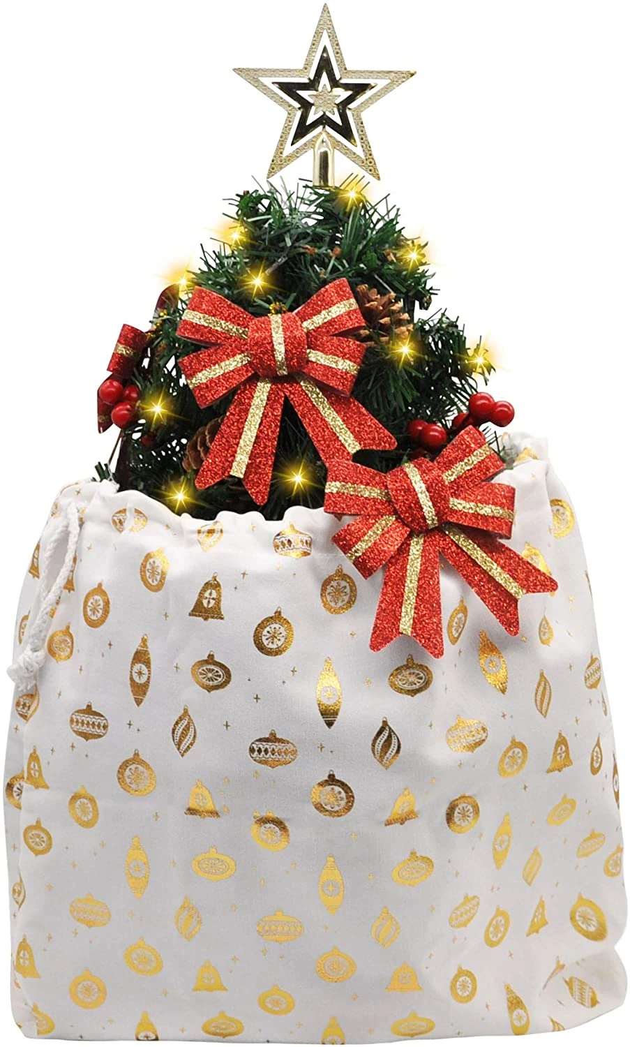 24in Prelit Tabletop Christmas Tree With Tree Skirt - Image 4