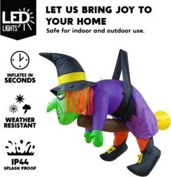 4ft Halloween Inflatable Witch Hanging On Branch 12 4ft Halloween Inflatable Witch Hanging On Branch -Halloween Decorations Store 71wzvnzBN2L. AC SL1500