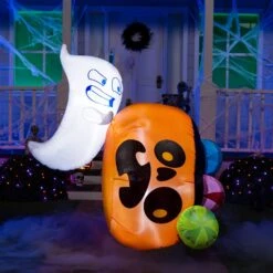 5 Ft Tall Naughty Ghost Halloween Inflatable