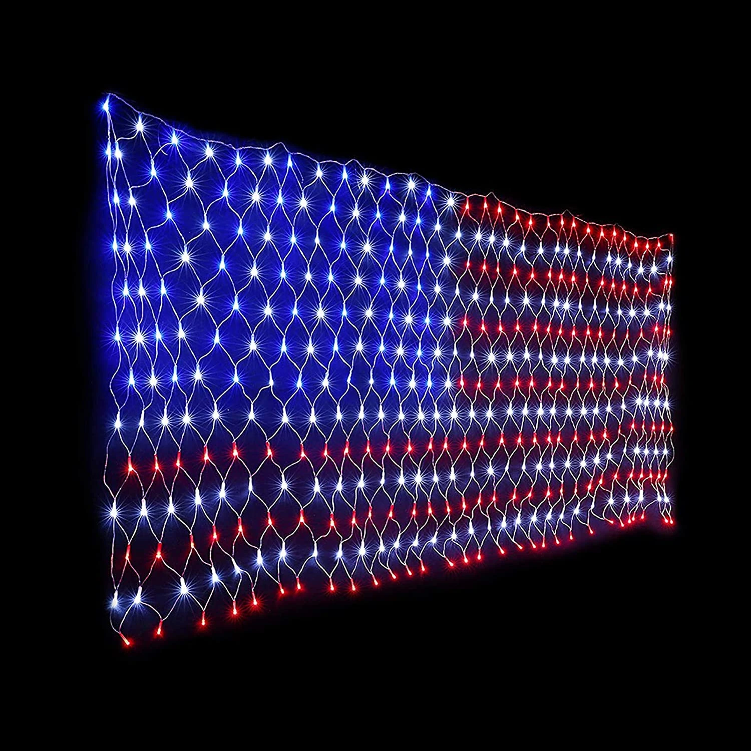 420 LED American Flag Net Lights, 2 Pack - Image 6