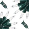 52.5 FT 200 Count Christmas Clear Green Wire