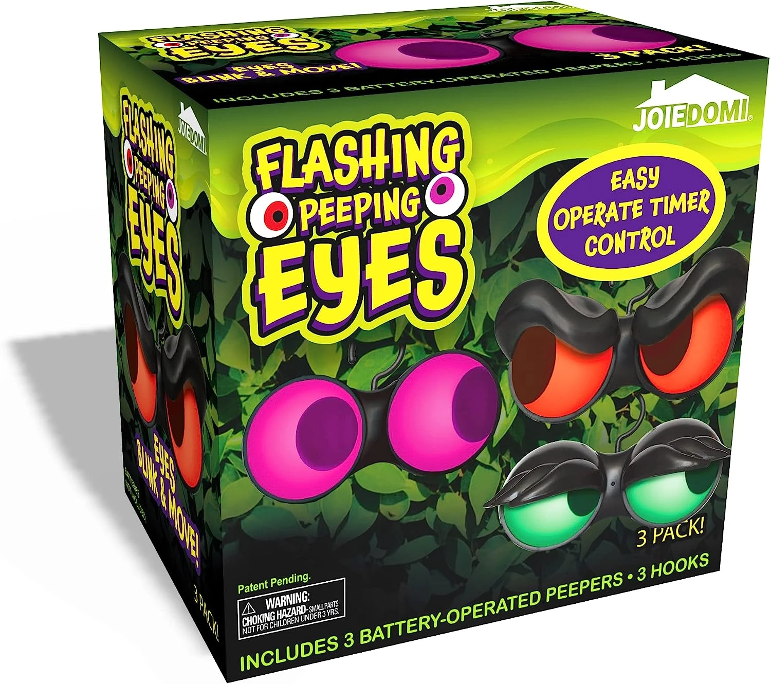 Flashing Peeping Eyes Lights 3 Pack - Red, Green, Purple - Image 8