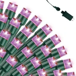 300-Count Purple LED Mini String Lights, 8 Modes